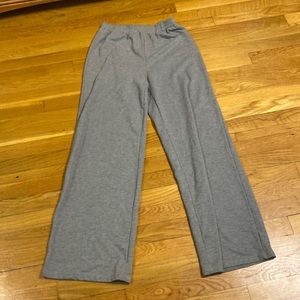 Gray sweatpants